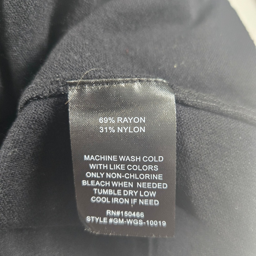 Montgomery Post Woman's Medium Black Faux Wrap NWT Office Chic Staple Classic - Picture 9 of 9